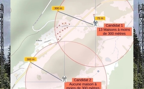 Non à l’implantation d’une antenne relais au Boulu à Lamoura